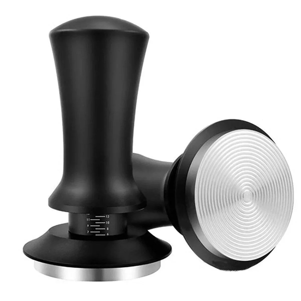Adjustable Coffee Tamper with Scale Constant Pressure Espresso Powder Press Tool - Black-58mm - Mekamart Australia