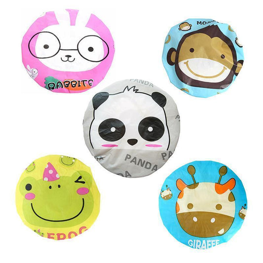 Reusable Women Girls Hair Wrap Waterproof Shower Bath Shower Cap Hat - Monkey - Mekamart Australia