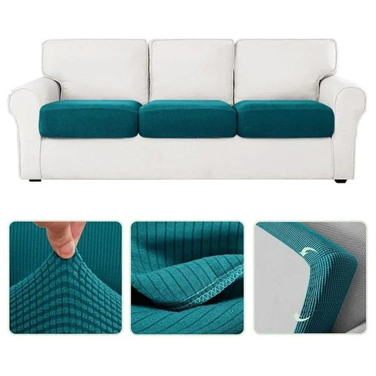 Stretch Sofa Slipcover 4 Seasons Universal Couch Protector Elastic Fabric Cover - Single-Dark-Grey - Mekamart Australia
