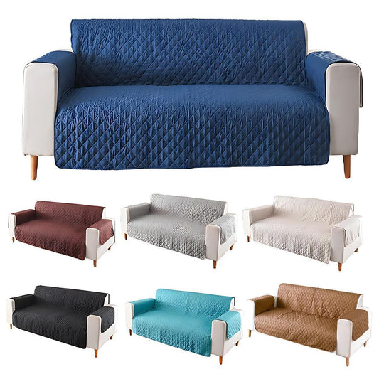 130X195cm Seater Pet Sofa Protector Cover Quilted Couch Covers Lounge Slipcover - Grey - Mekamart Australia