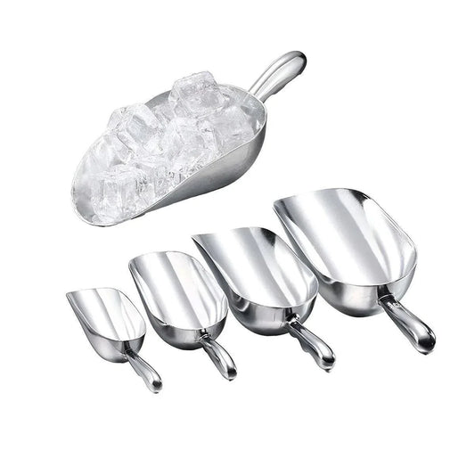 4 Sizes Aluminum Alloy Ice Shovel Flour Rice Scoop Multipurpose Kitchen Tool - S - Mekamart Australia