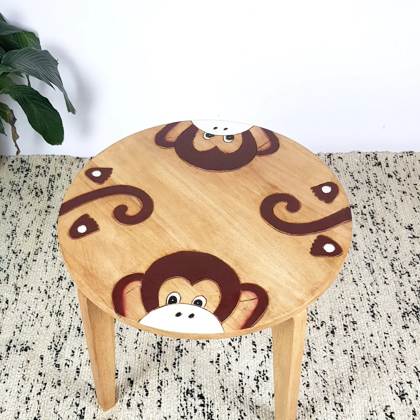 Kids Wooden Table Monkey - Mekamart Australia