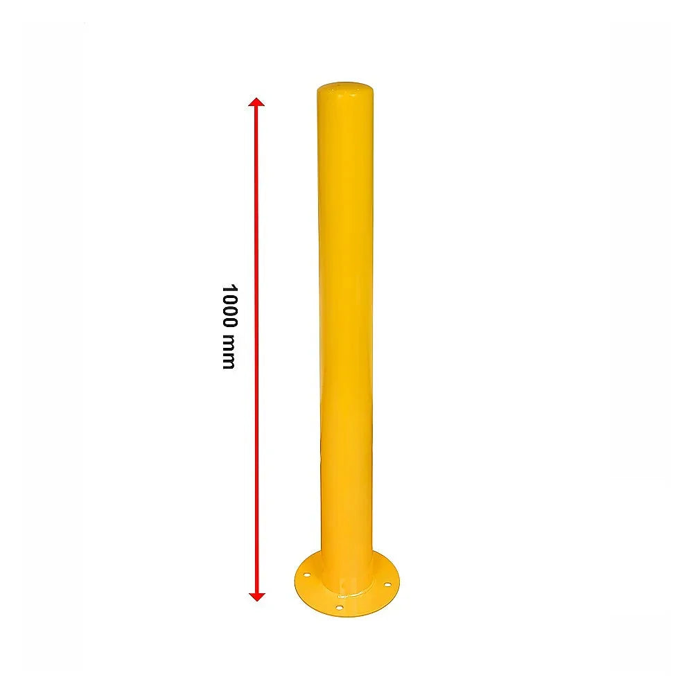 Yellow Heavy Duty Steel Bollard Post - Mekamart Australia