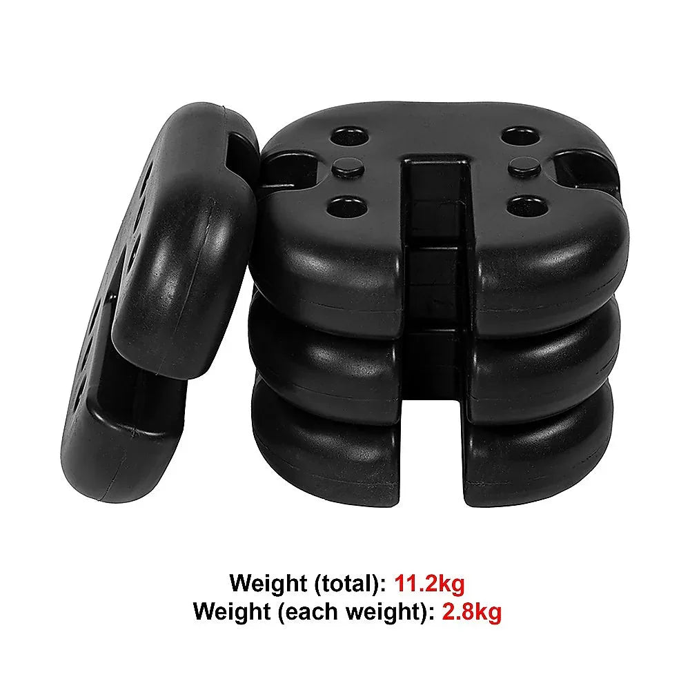 4pcs Outdoor Canopy Tent Leg Weights Anchor Stand Heavy Duty Gazebo Discs Base - Mekamart Australia