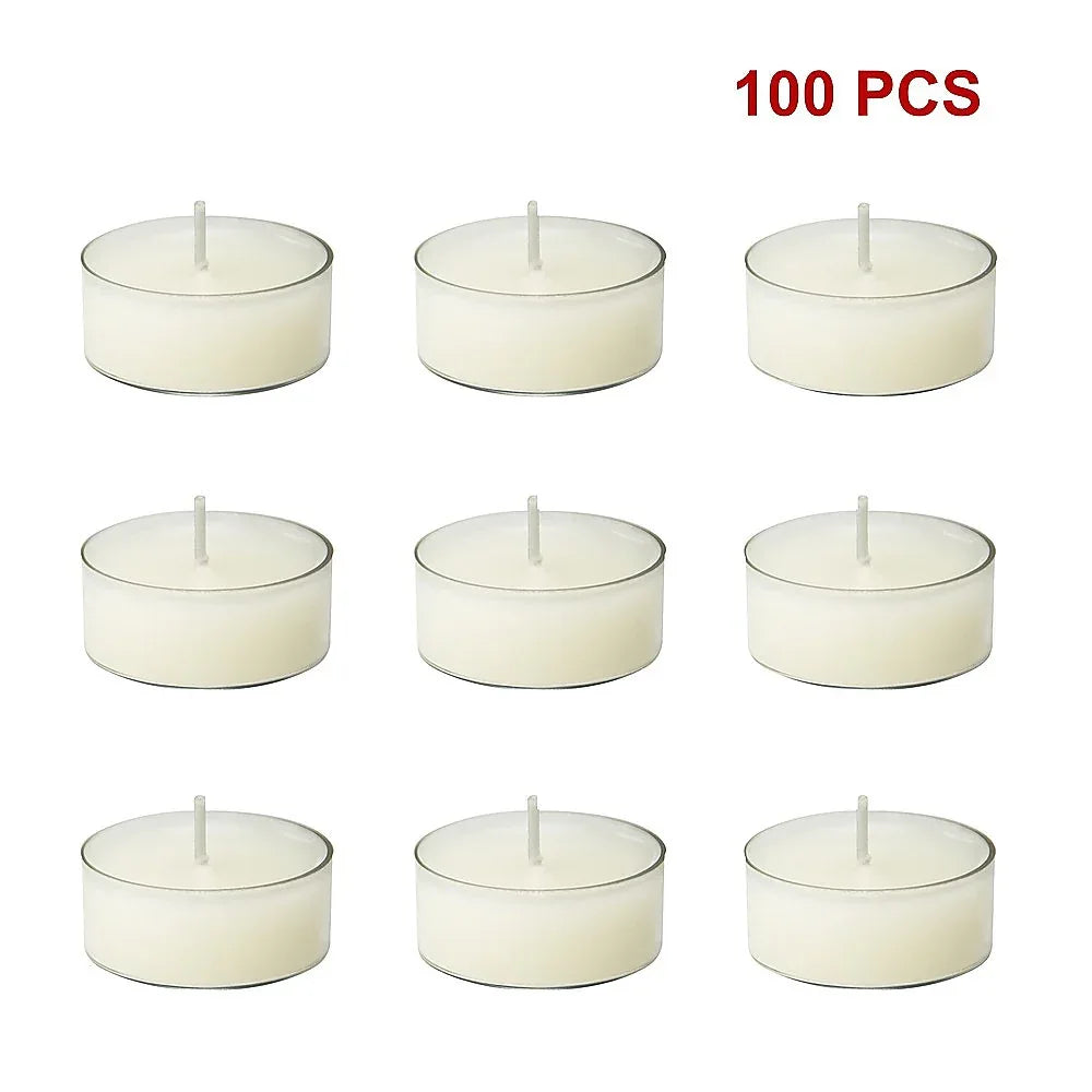 Bulk Buy Unscented SOY WAX Tealights, Soy Wax Tealight Candles - (100pc per set) - Mekamart Australia