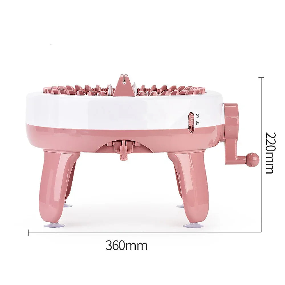 DIY Knitting Machine Smart Weaving Knit Rotating Kids Toy Scarf Sock Hat Gift - Mekamart Australia