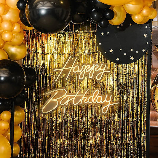Happy Birthday Neon Sign Hanging Glowing Party Decoration - Mekamart Australia
