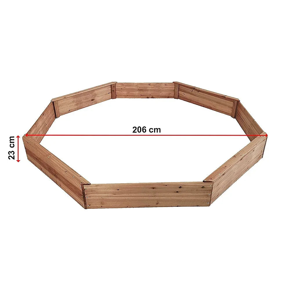 Kids Sand Pit Large Octagonal Wooden Sandpit - Mekamart Australia