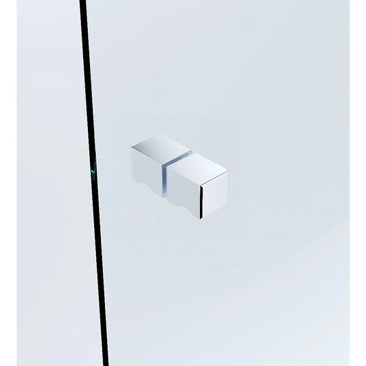 Brass Shower Door Square knob Handle in Chrome - Mekamart Australia