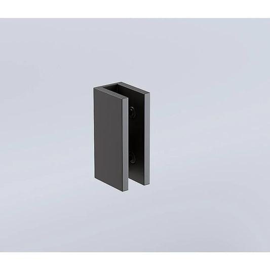 Glass-to-wall/floor Shower Screen U-bracket in Black - Mekamart Australia