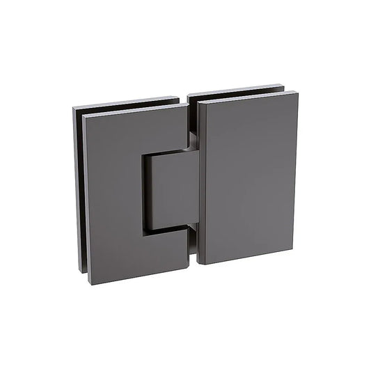 180 Degree Stainless steel Glass to Glass Shower Door Hinge in Gunmetal - Mekamart Australia