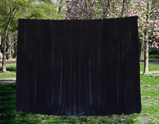 Large Velvet Curtains Black 600x230cm with 4m blockout+30 Hook, Pinch Pleat - Mekamart Australia