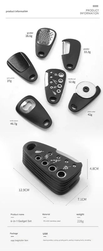 Multifunctional Kitchen Gadgets - Compact Vegetable Slicer & Grater Tool - Mekamart Australia
