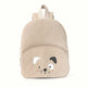 Cute Khaki Dog Backpack - Soft Corduroy Material with Adjustable Straps - Mekamart Australia