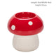 Small Size Red Whimsical Ceramic Mushroom Vase - Decorative Floral & Hydroponic Planter - Mekamart Australia