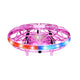 Hand-Controlled UFO Mini Drone with LED Lights & Obstacle Avoidance(pink) - Mekamart Australia