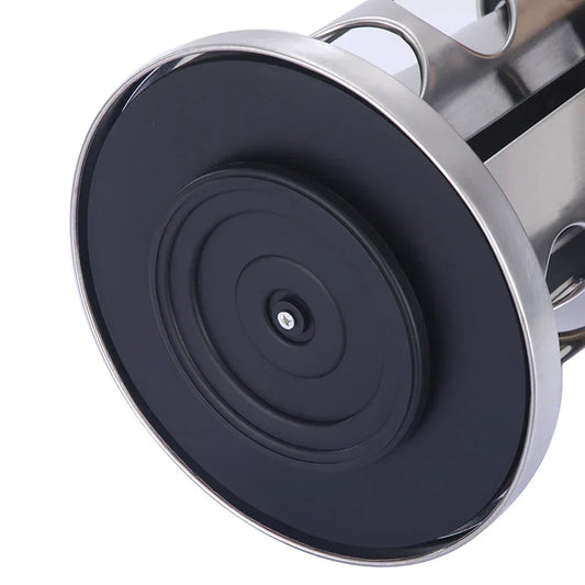 Modern stainless steel round-top rotating spice rack with 16 empty glass jars (88 ml each) - Mekamart Australia