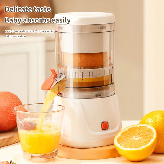 White Electric Citrus Juicer Press - Portable, Large Caliber, One-Click Operation(3.7v 1500 mAh battery) - Mekamart Australia