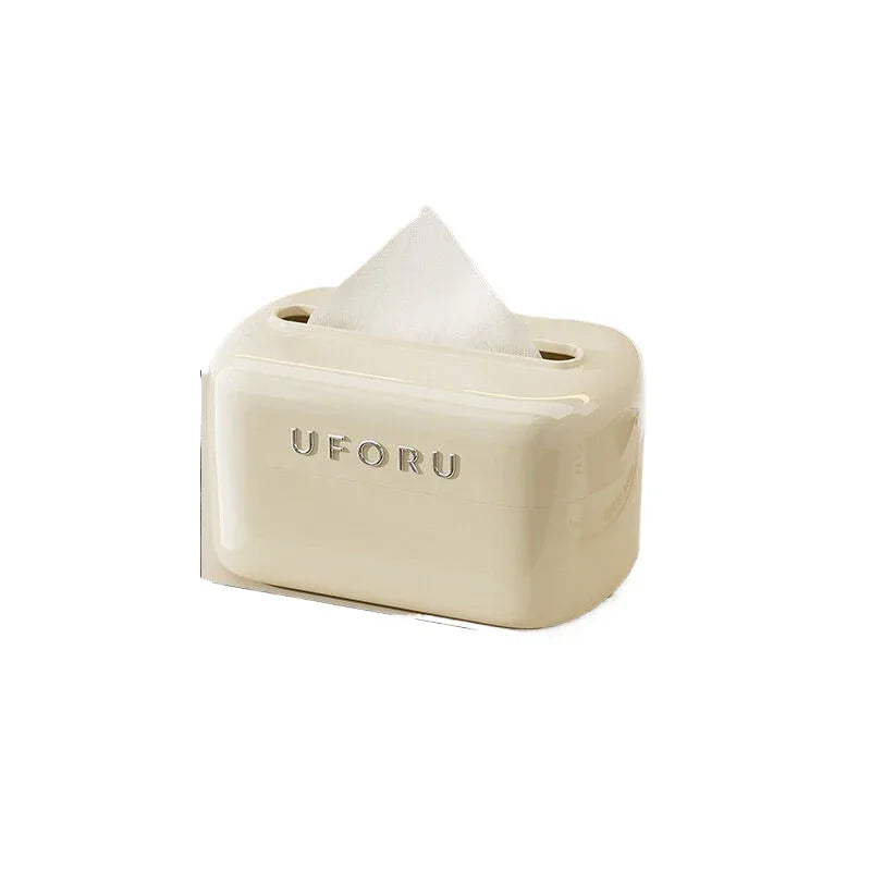 Cream white multifunctional (separate tissue box) 17.5cm*11cm*10.5cm - Mekamart Australia
