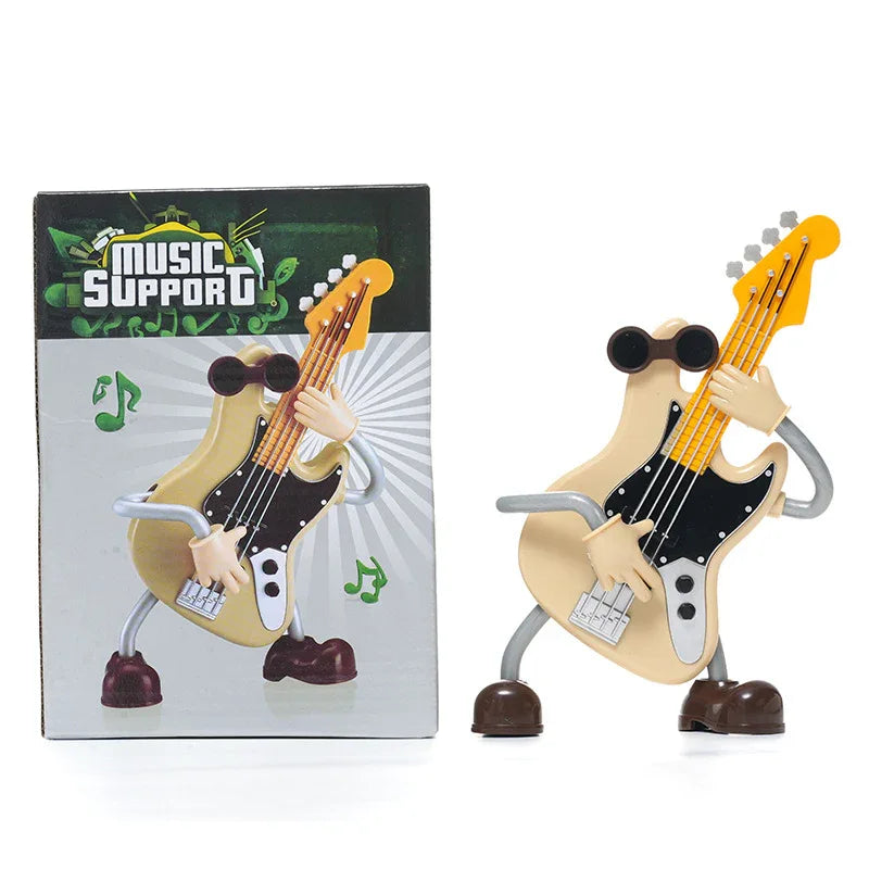 Dancing Musical Instrument Figurines - Wind-Up Guitar & Cello Toys with Moving Parts(Violin) - Mekamart Australia