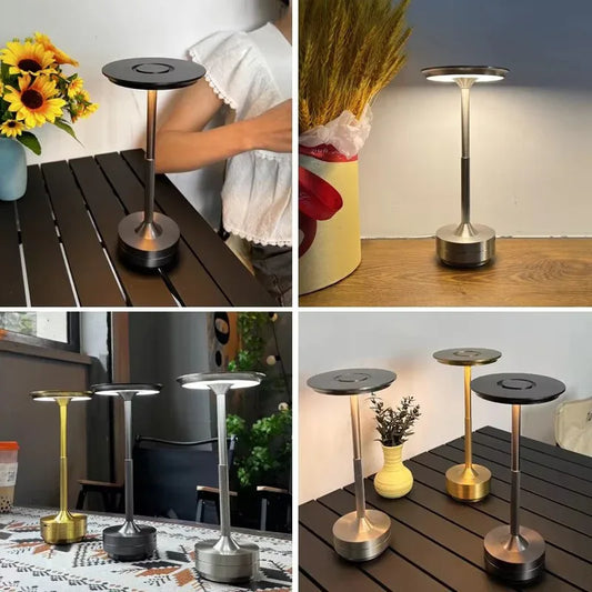 UFO Version LED Desk Lamp - Gold Touch Switch with Dimming and USB Cable - Mekamart Australia
