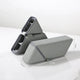 Grey Transforming Silicone Pencil Case - Stand-Up Pen Holder & Stationery Organizer - Mekamart Australia