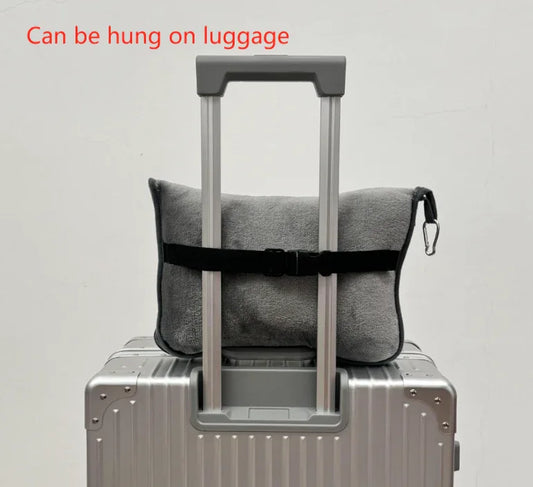 Pink Multi-Function 2-in-1 Travel Blanket with Storage - 50 x 60 in (127 x 152 cm) Lightweight Airplane Companion - Mekamart Australia