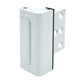 White Heavy-Duty Hotel Style Security Door Lock - Childproof Door Reinforcement Latch for Home Safety - Mekamart Australia
