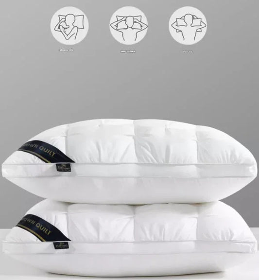 Dark Grey Luxury Adjustable Bed Pillow Set (2-Pack) - Hotel Quality Down Alternative for Ultimate Neck Support & Comfort - Mekamart Australia