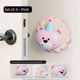 4 Pcs Pink Adorable Bear Wall Protector - Multi-Use Self-Adhesive Door Stopper Bumper - Mekamart Australia
