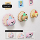 3 Pcs (Pink + Brown + Yellow) Adorable Bear Wall Protector - Multi-Use Self-Adhesive Door Stopper Bumper - Mekamart Australia