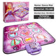 Purple Wireless Kids Electronic Princess Dance Mat & Music Playmat(90x90CM) - 7 Modes Foot Game Pad Toy with Digital Score Display - Mekamart Australia