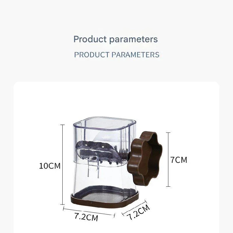 Navy blue Manual Nut & Chocolate Grinder - Effortless Peanut Walnut Chopper - Easy Clean Kitchen Tool - Mekamart Australia
