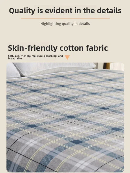 Washable Incontinence Bed Pad 180x200cm Reusable Waterproof Mattress Protector with Non-Slip Backing 4-Layer Absorbent Underpad for Elderly and Adults Medium blue - Mekamart Australia