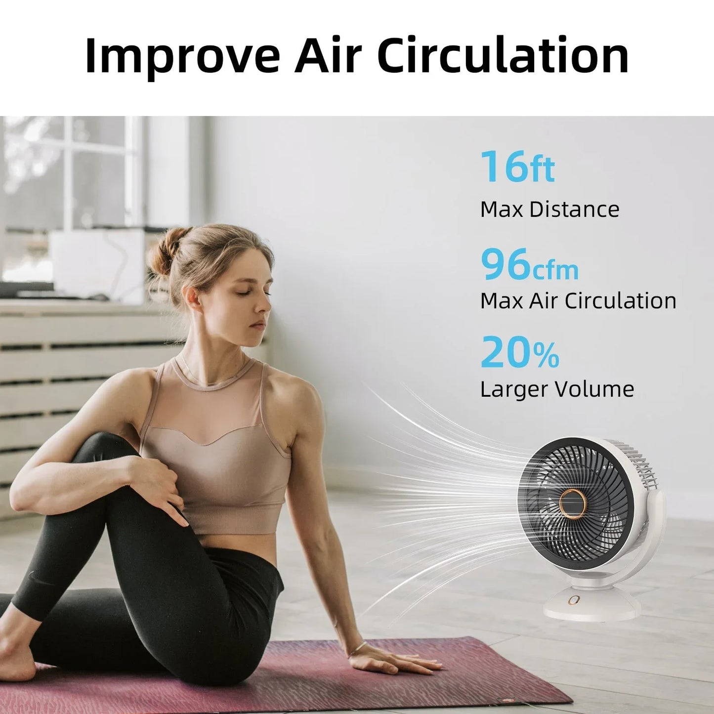 2000mAh RECHARGEABLE FAN - Mekamart Australia