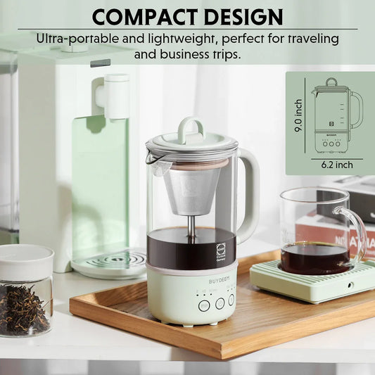 BUYDEEM Mini Multi-function Tea/Coffee Maker K32 600ml - Mekamart Australia
