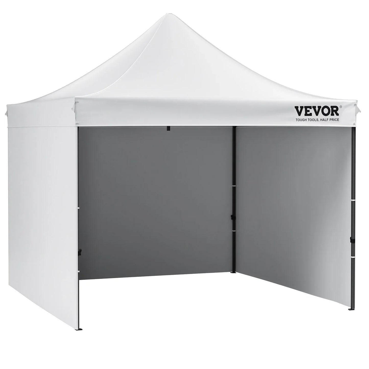 VEVOR Pop Up Canopy Tent Outdoor Gazebo Tent 10x10FT with Sidewalls & Bag White - Mekamart Australia