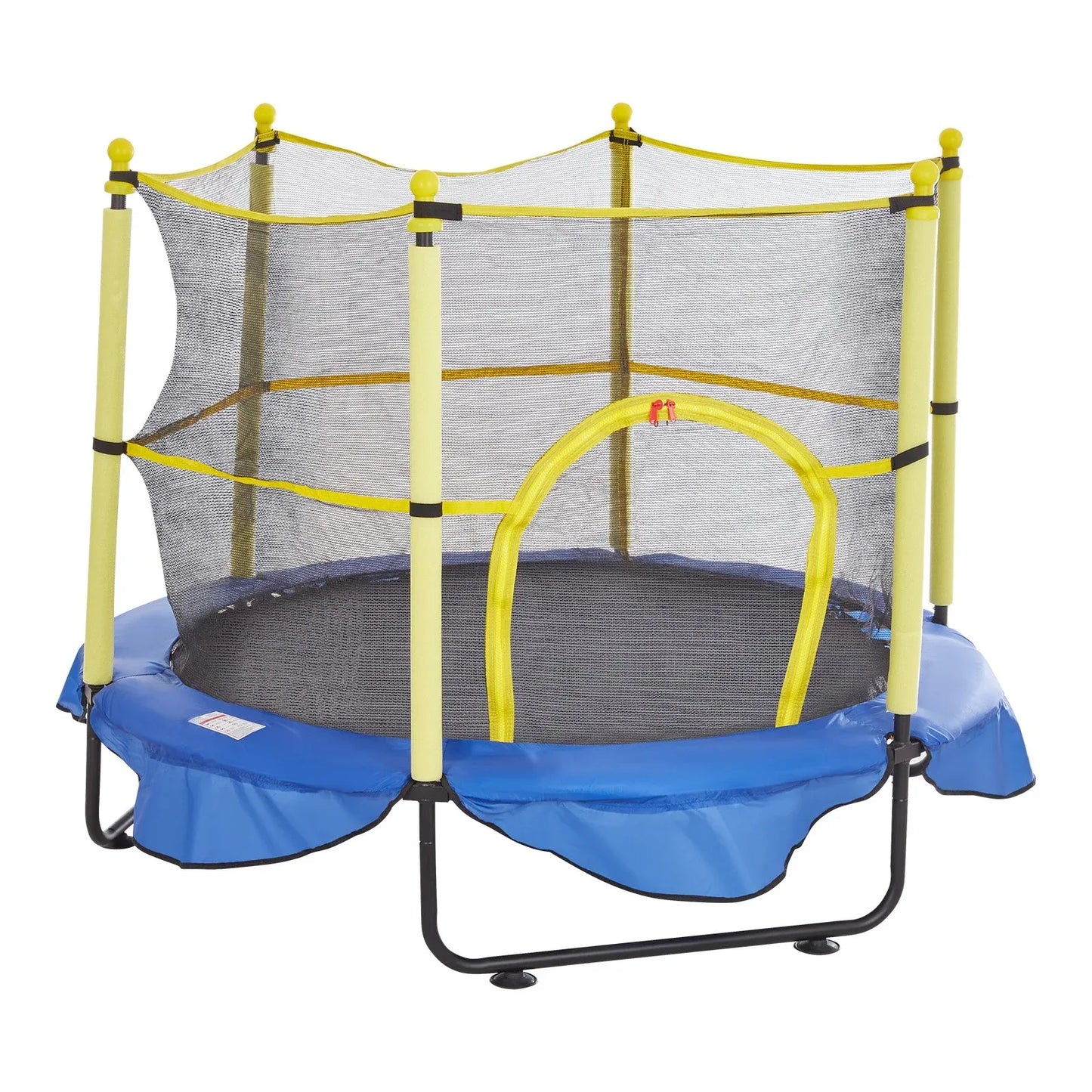 VEVOR 5FT Trampoline for Kids, 60" Indoor Outdoor Trampoline with Safety Enclosure Net, Basketball Hoop and Ocean Balls, Mini Toddler Recreational Trampoline Birthday Gifts for 3+ Years Kids - Mekamart Australia