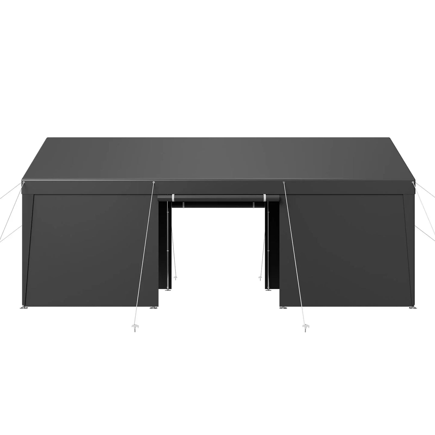 VEVOR Carport Car Canopy 12x20FT Heavy Duty Car Shelter with Sidewalls White - Mekamart Australia