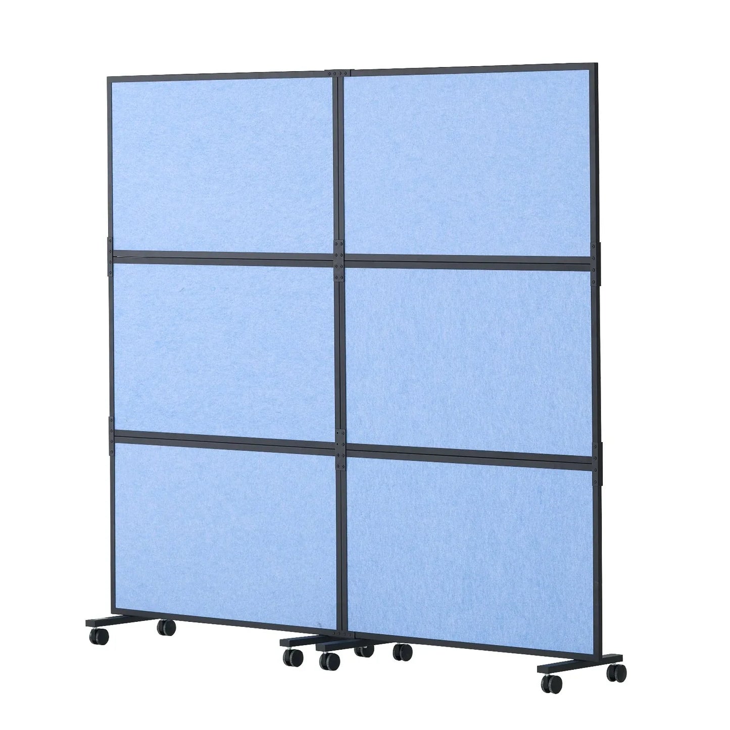VEVOR Acoustic Room Divider Partition Panel Privacy Screen 2 Pack Indigo Blue - Mekamart Australia