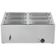 VEVOR Commercial Food Warmer, 1500W Electric Stainless Steel Steam Food Warmer with Lid, 6-Pan Fast Heating Countertop Buffet Bain Marie with Soup & Perforated Ladles, for Catering, Restaurant, Party - Mekamart Australia