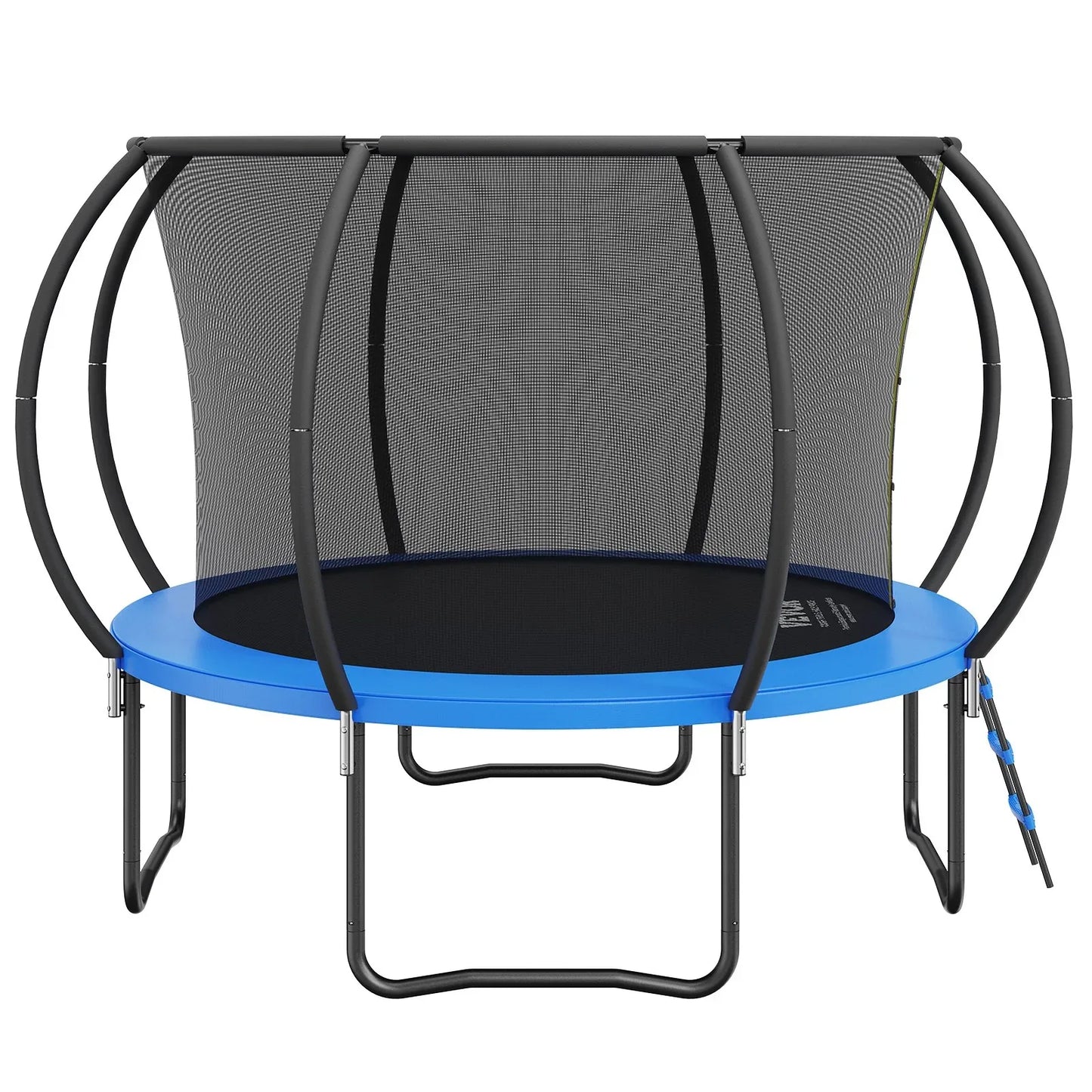 VEVOR 10FT Trampoline, 330 lbs Trampoline with Enclosure Net, Ladder, and Curved Pole, Heavy Duty Trampoline with Jumping Mat and Spring Cover Padding, Outdoor Recreational Trampolines for Kids Adults - Mekamart Australia