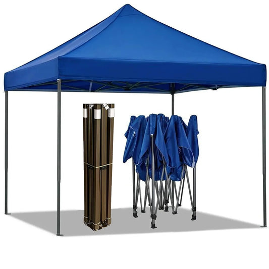 Portable Water-Resistant Gazebo 2x2 M - Black / Without Sidewalls - Mekamart Australia