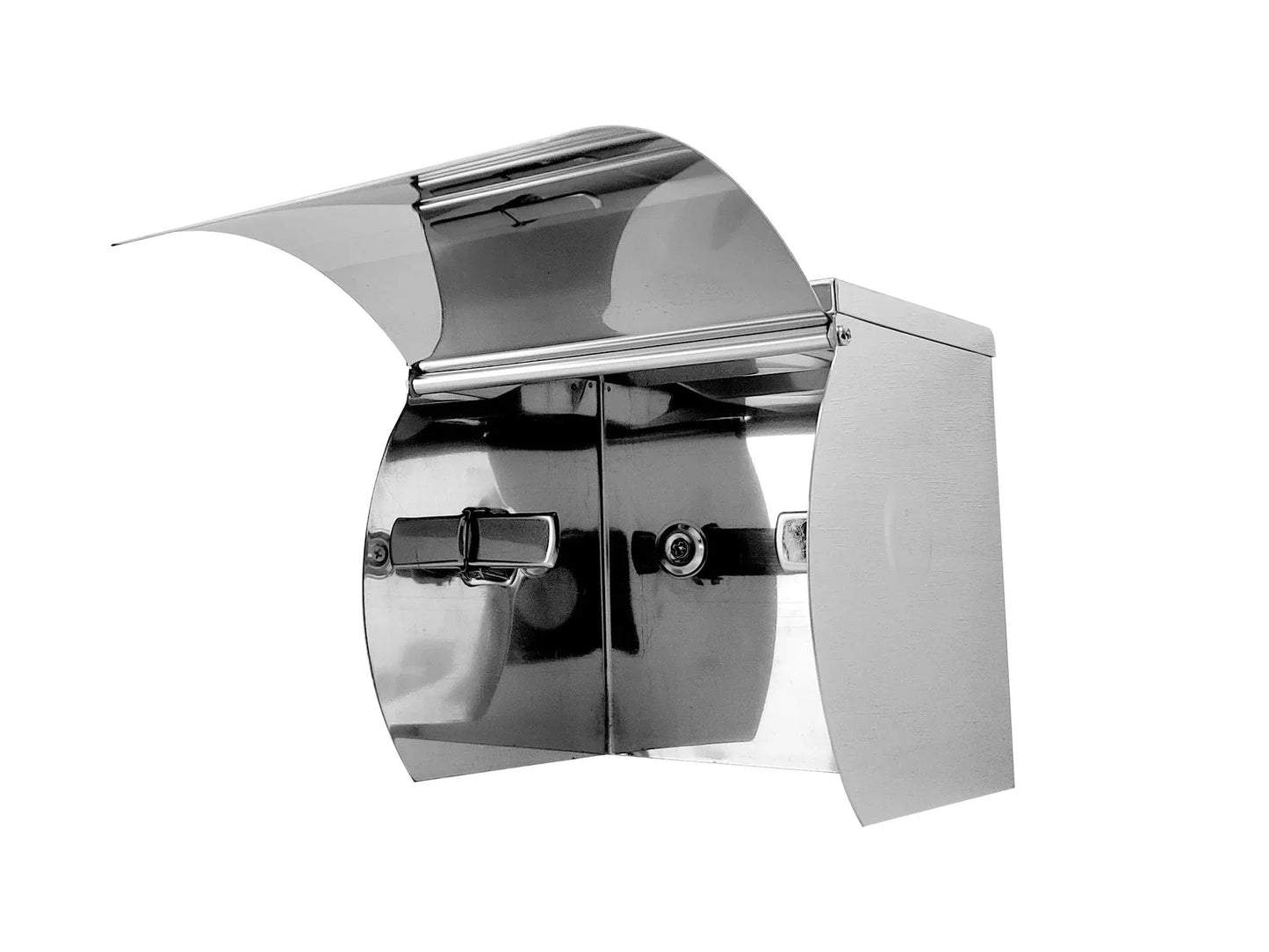 SS Single Toilet Roll Holder with Shelf - Mekamart Australia