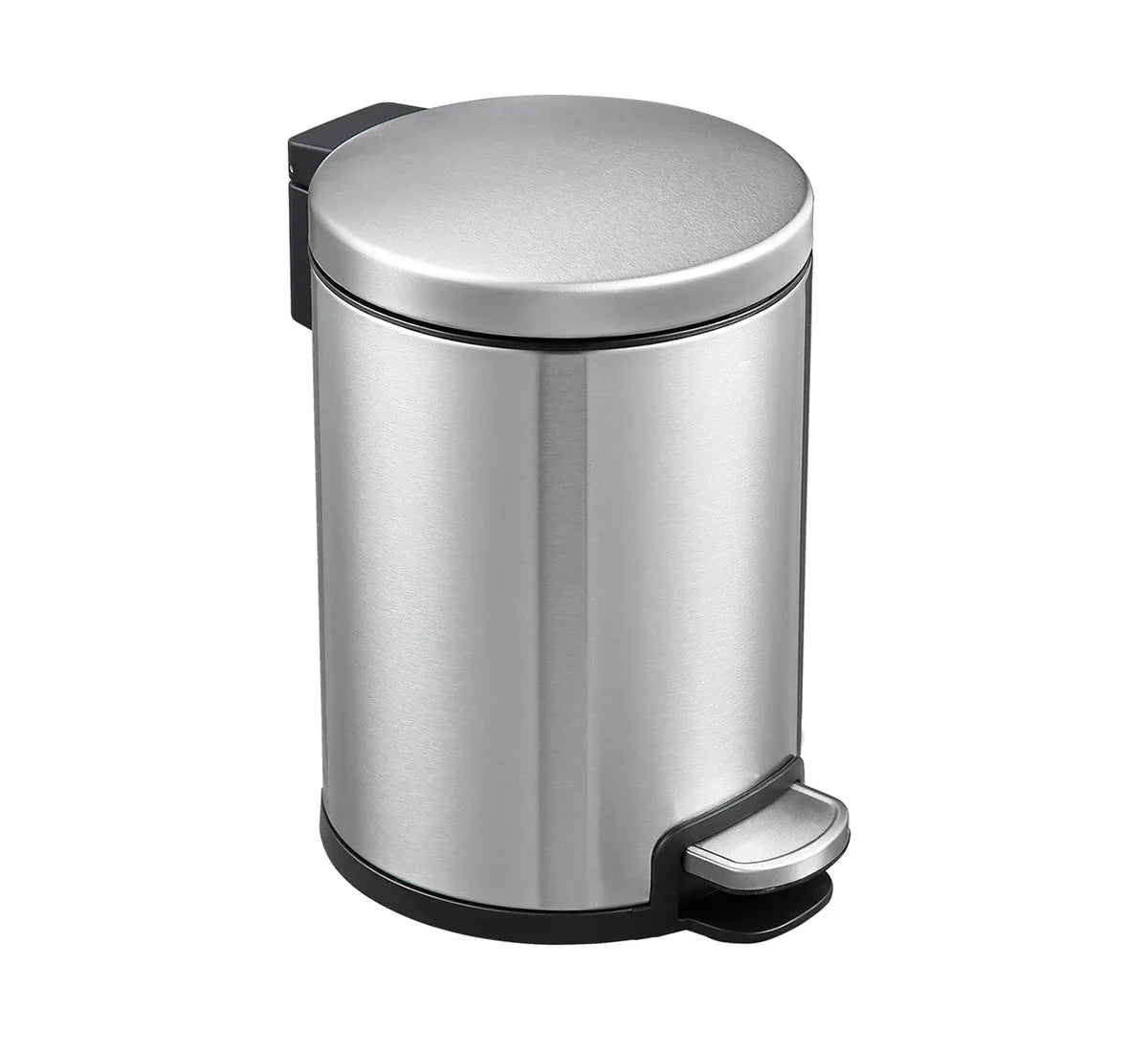 Round Soft Closing Stainless Steel PEDAL Bin- 3L - Mekamart Australia