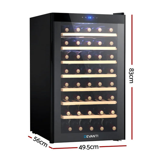 Devanti Wine Fridge Cooler 51 Bottles - Mekamart Australia