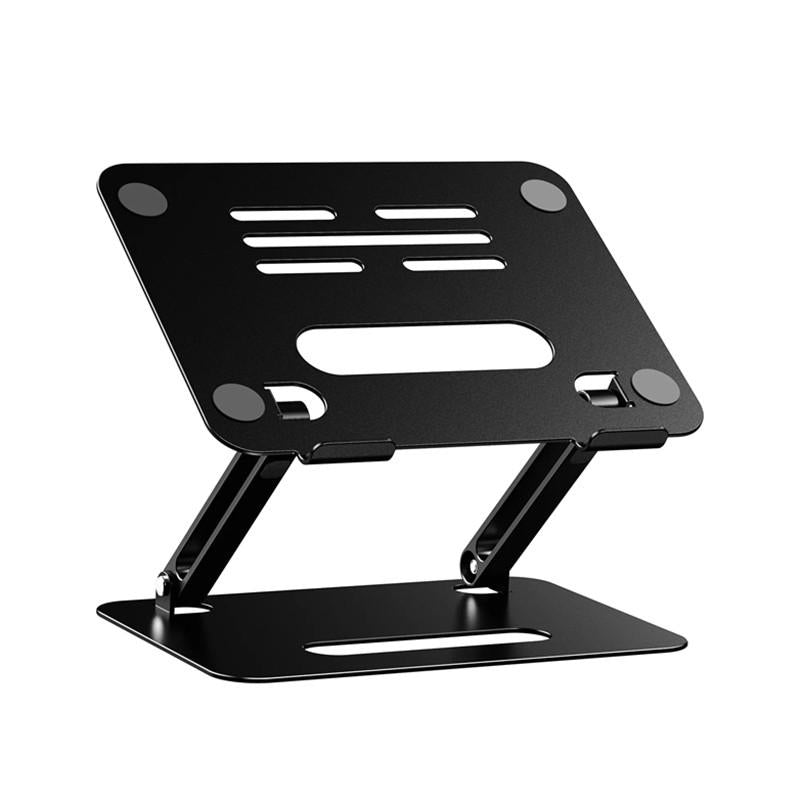 Laptop and tablet stands for ergonomic workstations.