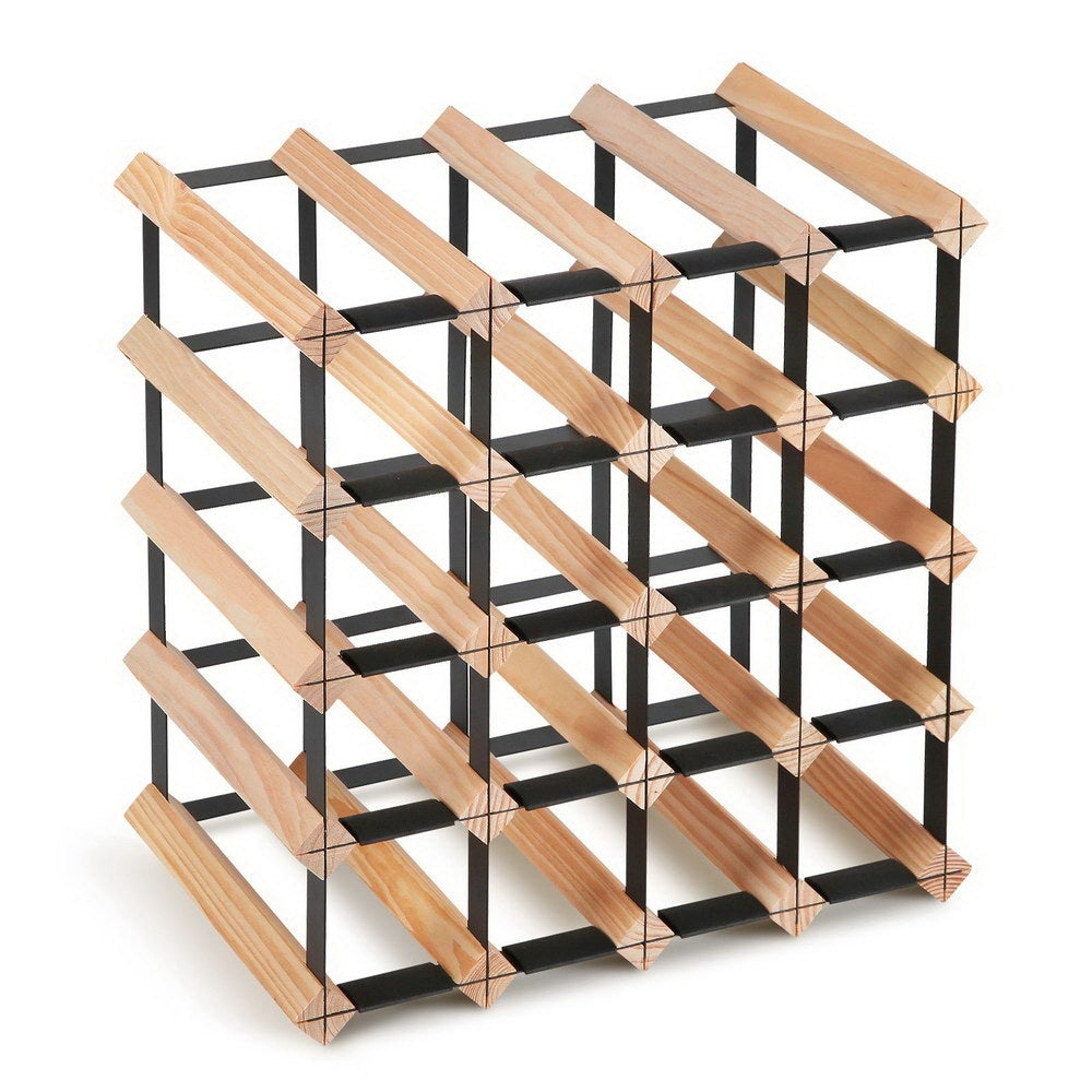 Wine racks for displaying and storing wine bottles.