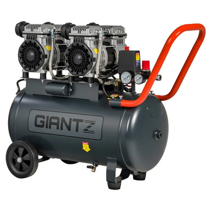 Giantz 50L Air Compressor Quiet 3.0HP Oil-Free Portable Tyre Inflator 200L/Min - Mekamart Australia