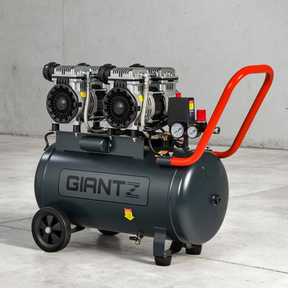 Giantz 50L Air Compressor Quiet 3.0HP Oil-Free Portable Tyre Inflator 200L/Min - Mekamart Australia